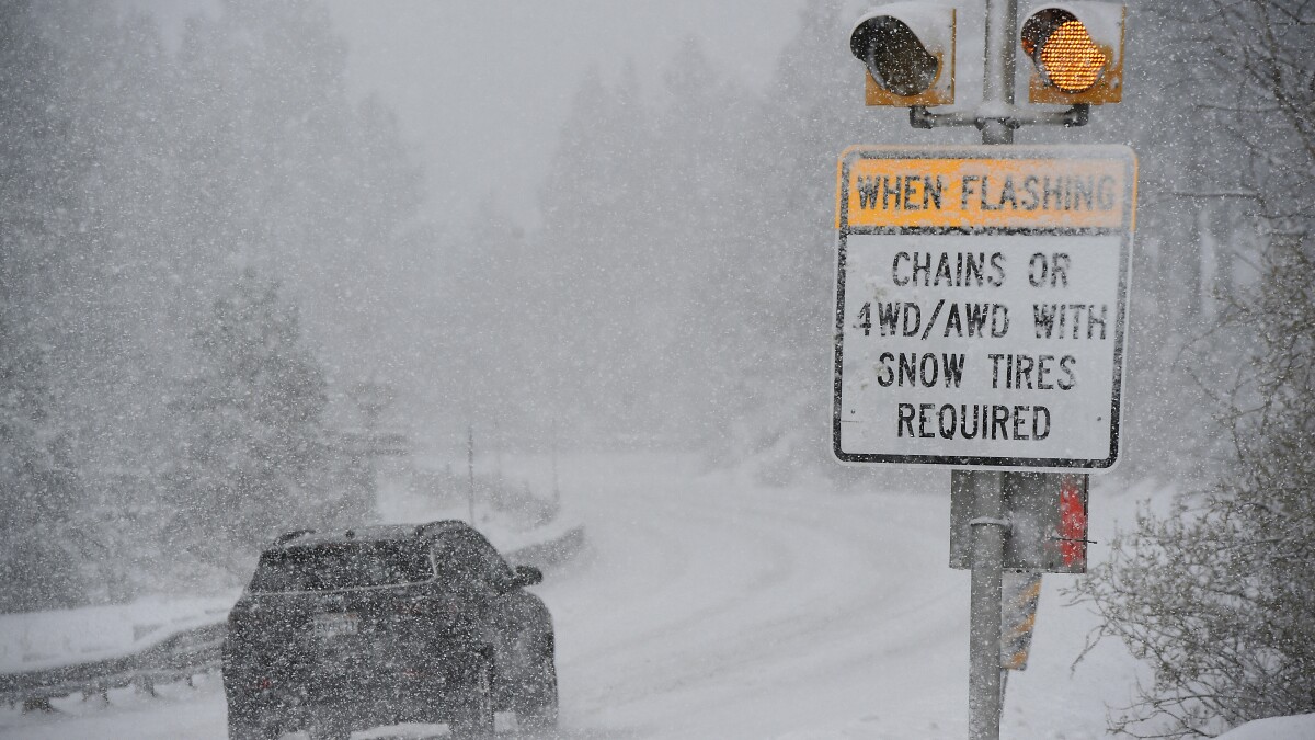 First measurable snow of the season approaches Sierra Nevada, more